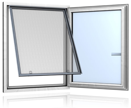 Spannrahmen ClipFix als Insektenschutz für Fenster aus Kunststoff